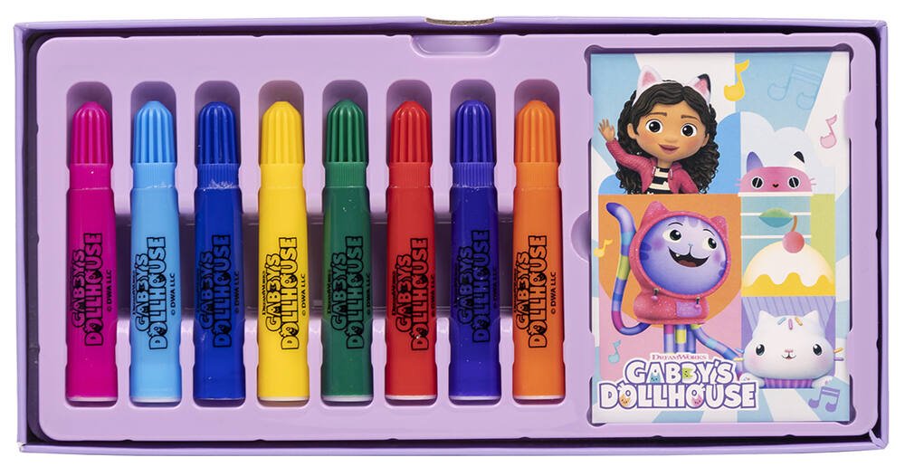 Gabby's Dollhouse Kit d'activités de coloriage et d'autocollants pour  enfants avec étui de transport de voyage