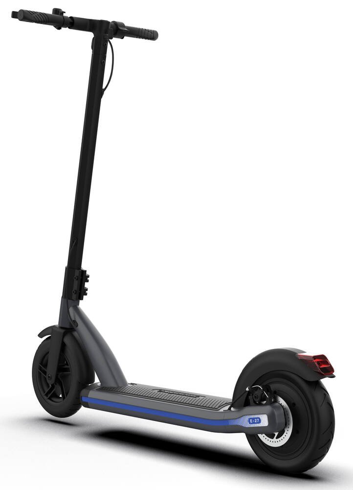 One k e-motion 14 noir - bleu ciel - trottinette 2 roues electrique, jeux  exterieurs et sports