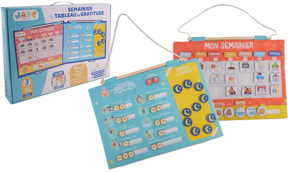 Montessori - calendrier semainier grattitude | jeux