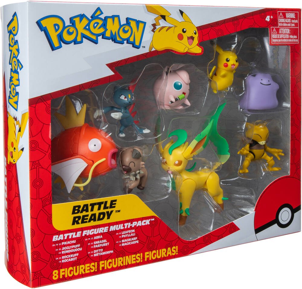 Pokémon Figurine Jouet - 8 Pack - Figurine de combat - Pikachu/Lucari