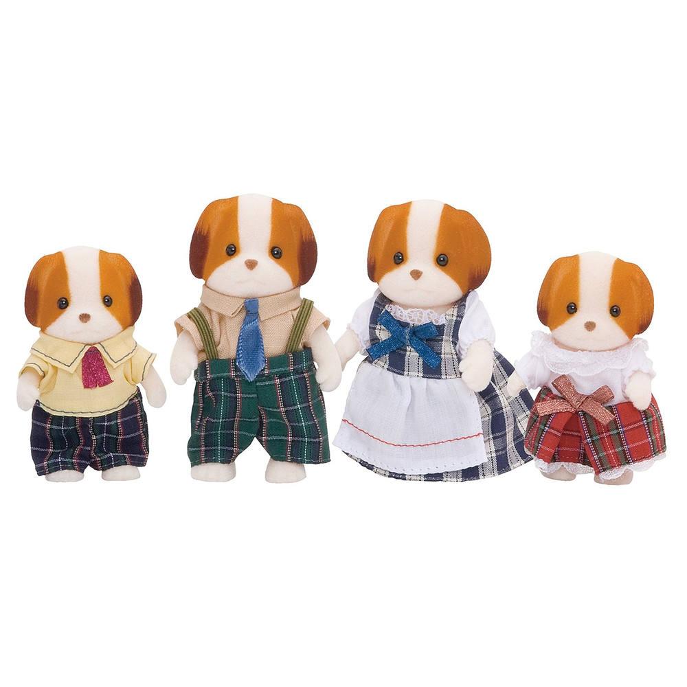 Famille chien chiffon sylvanian | figurines | jouéclub