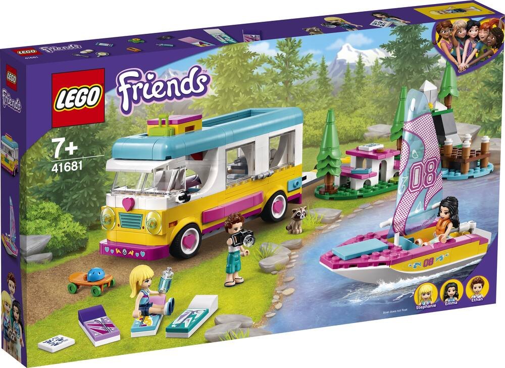 LEGO FRIENDS 41681 - LE CAMPING CAR ET LE VOILIER DE LA FORET