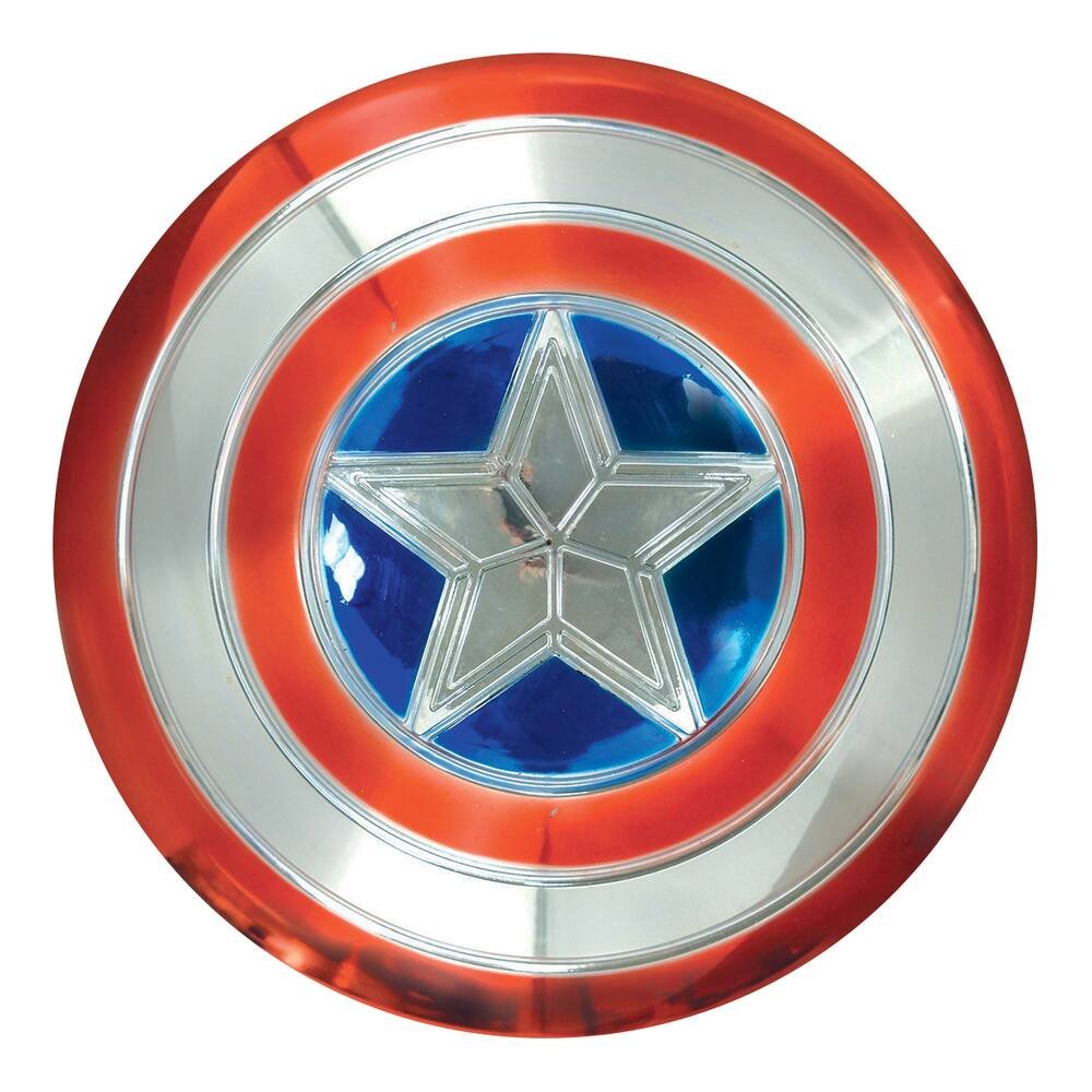 Marvel - avengers - deguisement - bouclier captain america en plastique  metallise 30 cm, fetes et anniversaires