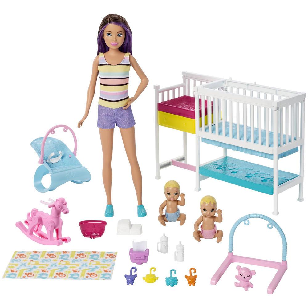barbie poussette jumeaux