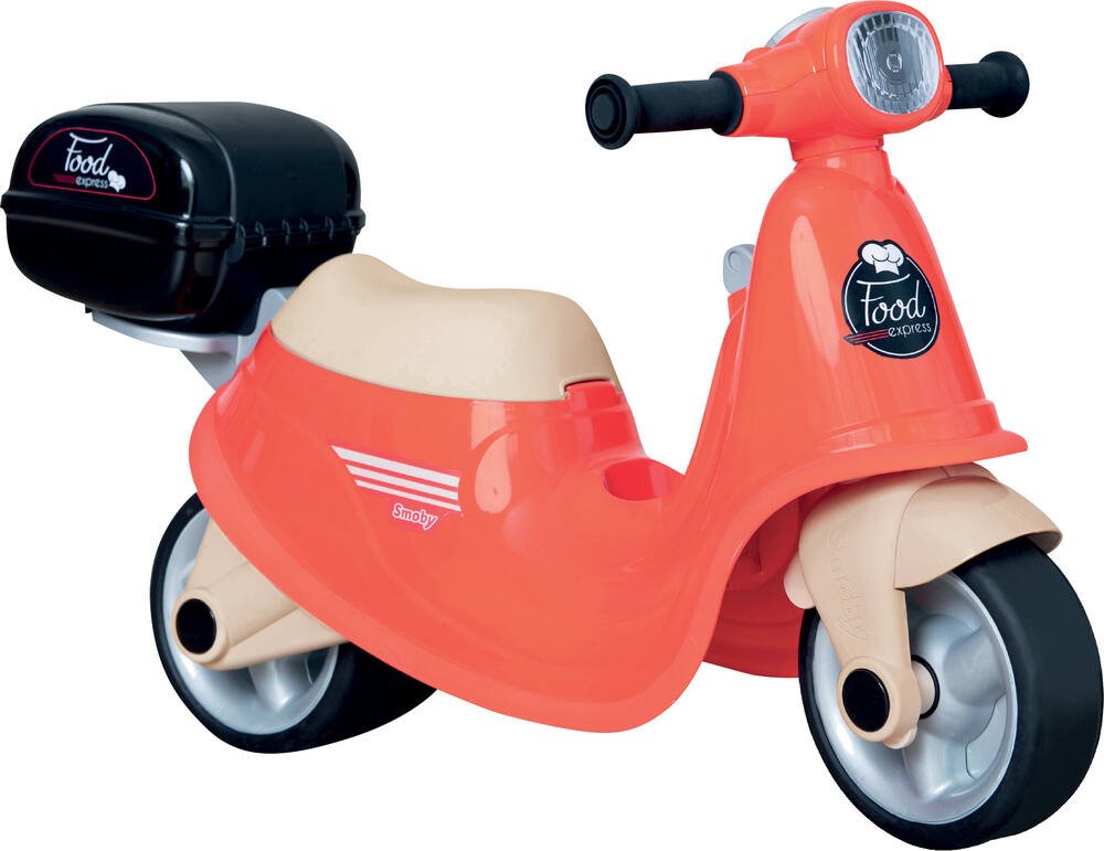 Porteur enfant scooter strada crème et rose 1 à 3 ans - falk - Conforama