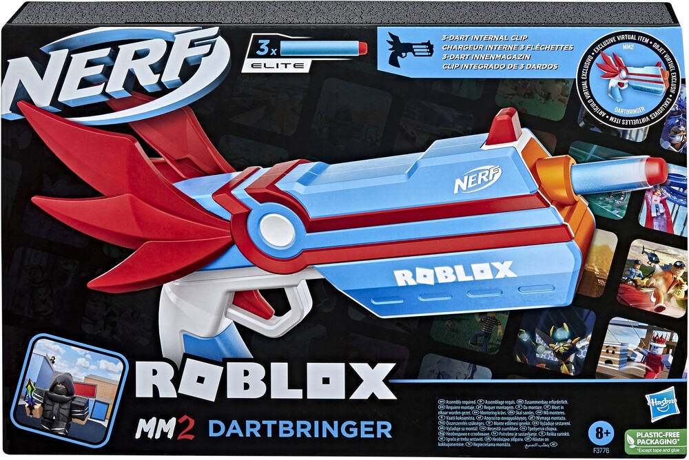 Blaster Nerf Roblox MM2 Shark Seeker, Nerf et jeux de tir