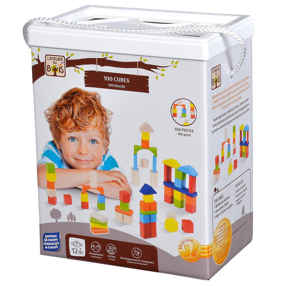 100 cubes en bois | jouets 1er age | jouéclub 100 cubes en bois | jouets 1er age | jouéclub