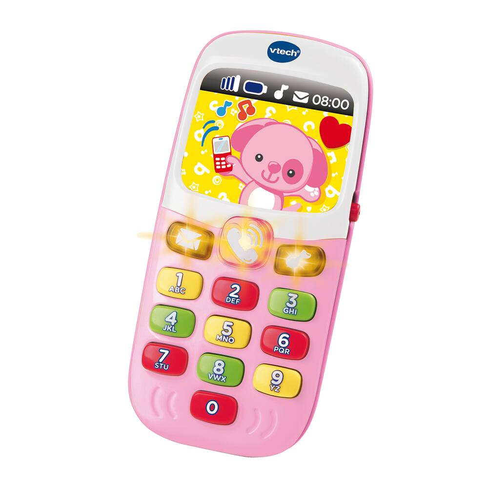 Vtech baby - baby smartphone bilingue rose, jouets 1er age