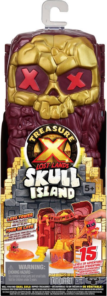 Tresor x - donjon skull island volcan - 22 cm, figurines