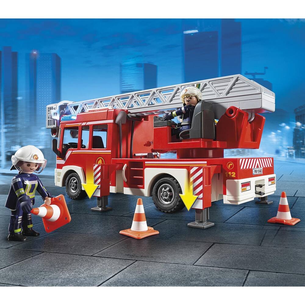 Camion pompiers avec echelle pivotante 9463 | jeux de constructions & maquettes jouéclub