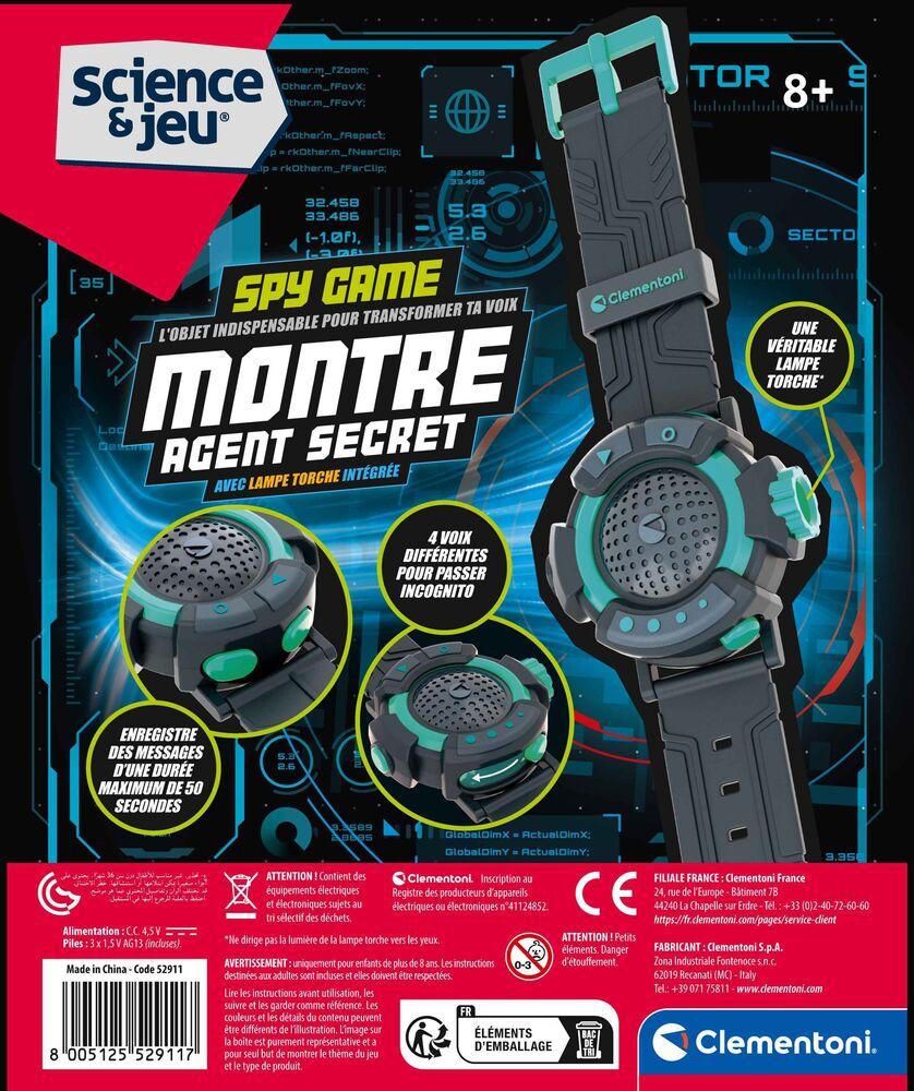 Montre Espion Pour Enfants - Fonction Voix Modifiée Et Lampe LED - Jeu De Rôle Agent Secret - Cadeau Original 8 Ans Et Plus - 5