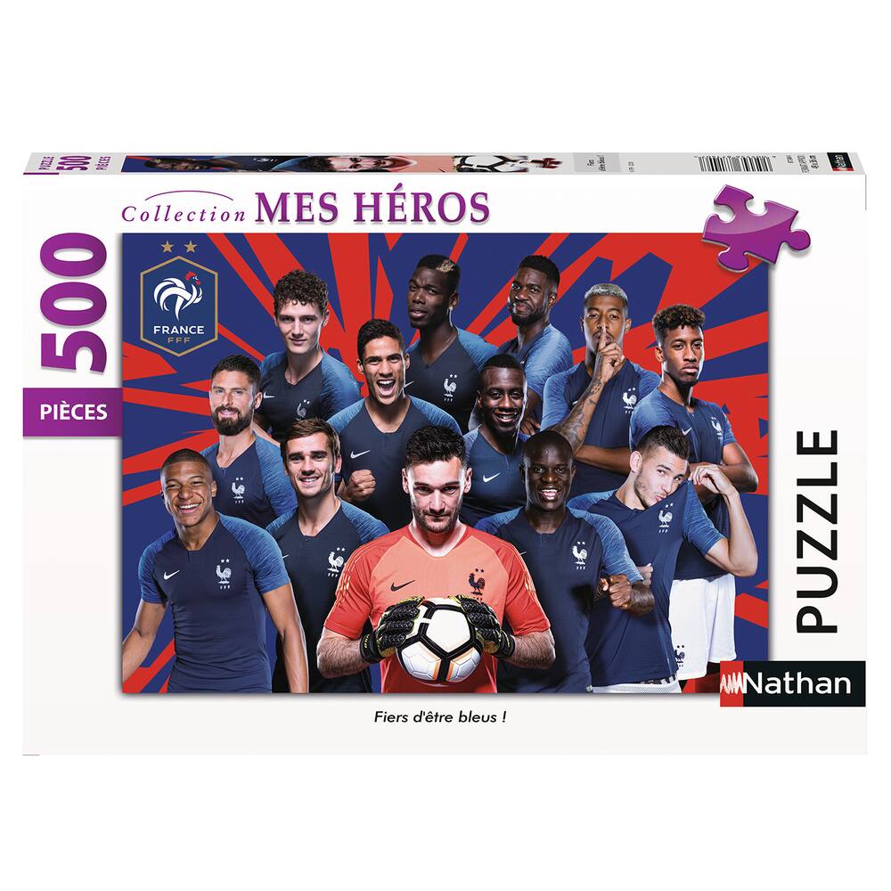 Puzzle 500 pieces fiers d'Être bleus ! - fÉdÉration franÇaise de football, puzzle