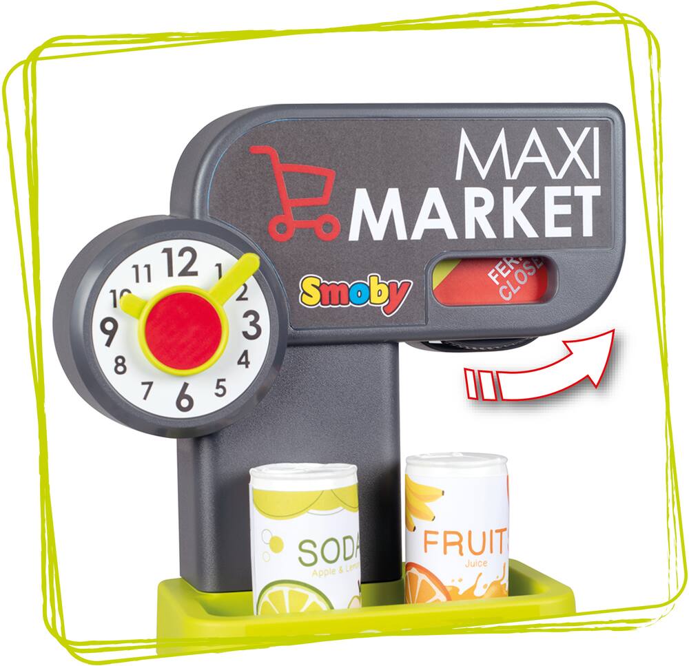 Smoby - Marchande Maxi Market avec chariot