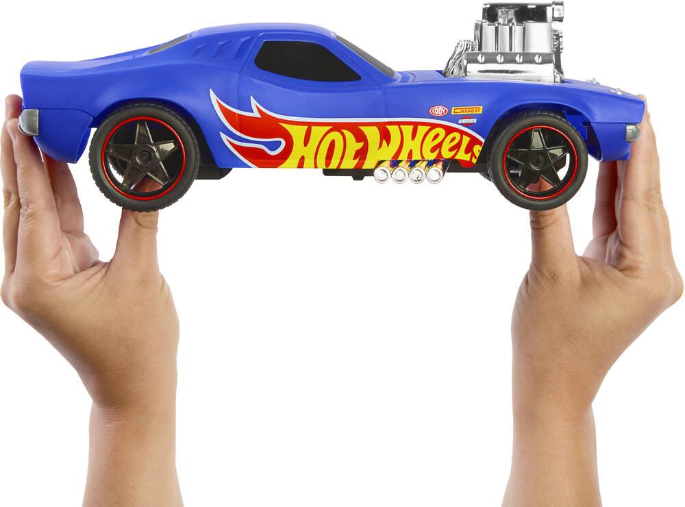 Hot wheels voiture radiocommandee rodger dodger 1 16 vehicules garages joueclub