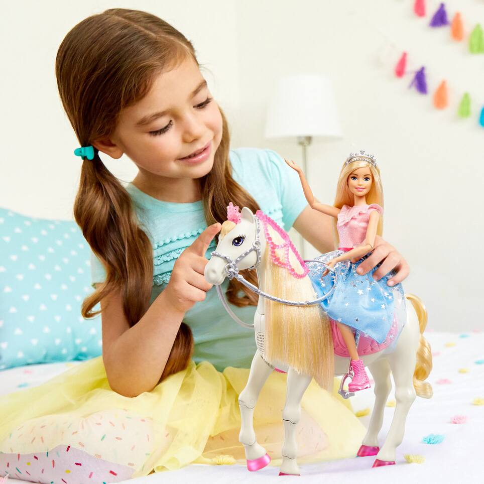Barbie - Princesse Barbie et son Cheval Merveilleux - Poupée Mannequin -  Dès 3 ans - Cdiscount Jeux - Jouets