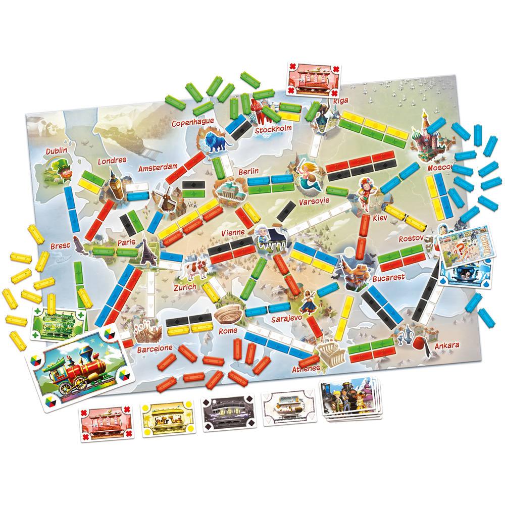 Les aventuriers du rail - mon premier voyage | jeux de societe | jouéclub