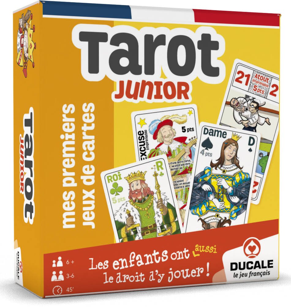 La Ducale - Belote Junior - Apprendre à jouer à la belote - Jeu de cartes  enfant et famille - 2 à 5 joueurs - Dès 6 ans - Fabriqué en France :  : Jeux et Jouets