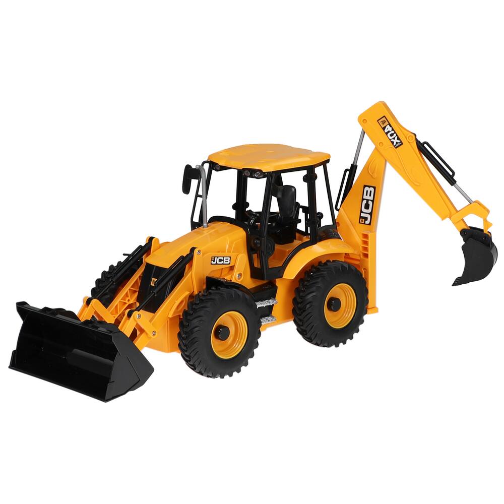 Tractopelle jcb 4cx radiocommande 1:20, vehicules-garages