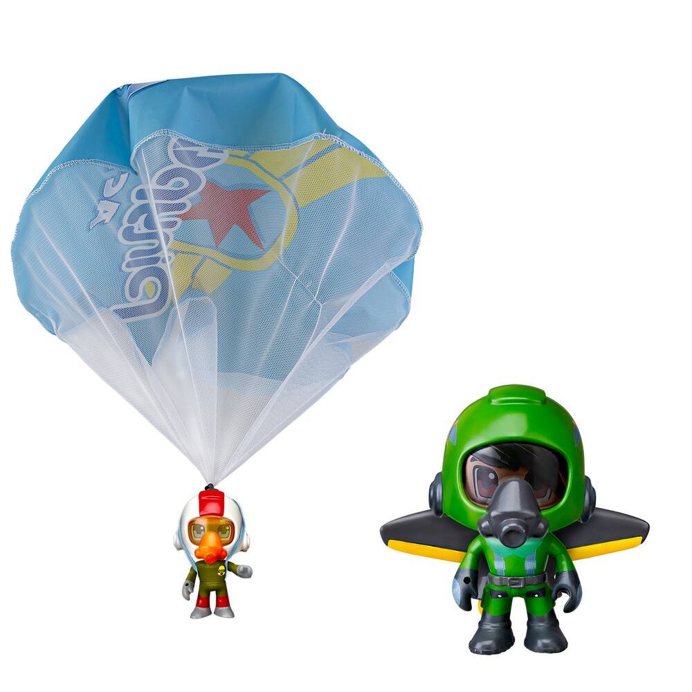 Parachute et jet pack pinypon, figurines