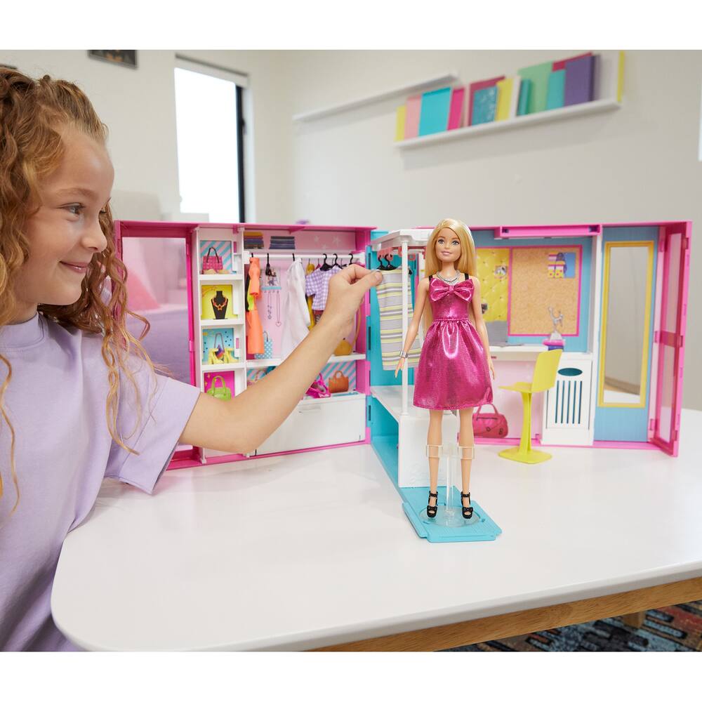 Barbie - Accessoire Barbie Fashionistas le Dressing de Rêve de Barbie