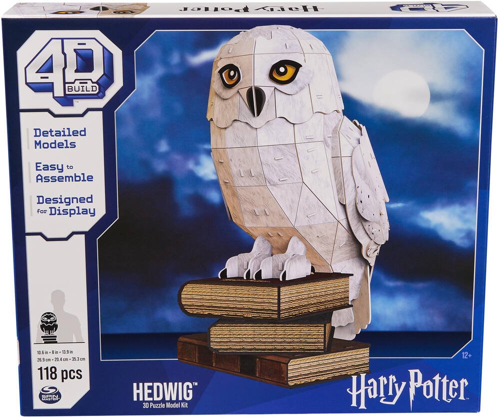 4D BUILD - Puzzle Harry Potter 3D - Jeu Harry Potter 118 Pièces Maquette à  Construire - Chouette Hedwige Harry Potter - Puzzle Adulte et Jeu de