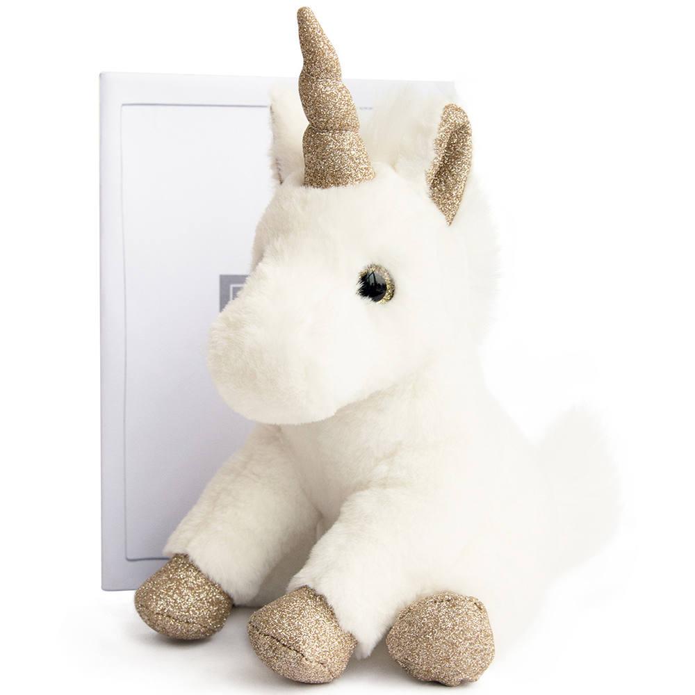 Peluche Licorne Or 23 Cm Peluche Joueclub