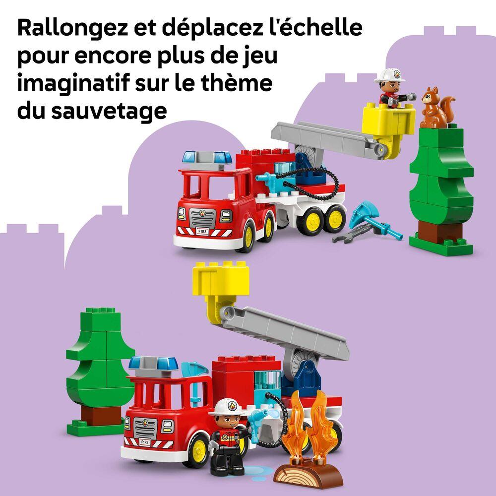 LEGO Duplo Town Camion De Pompiers - Lumières Et Sirène, Jouet Construction 5-7 Ans