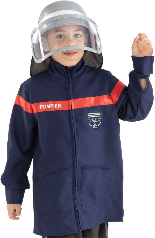 Générique Deguisement Pompier Enfant 8pcs Déguisement Pompiers pour Enfants de 1 à 16 Ans Costume Pompier Enfant pour Fêtes Costumées L'éducation Aux Exercices D'incendie Noël (06 Red, 3-4 Years
