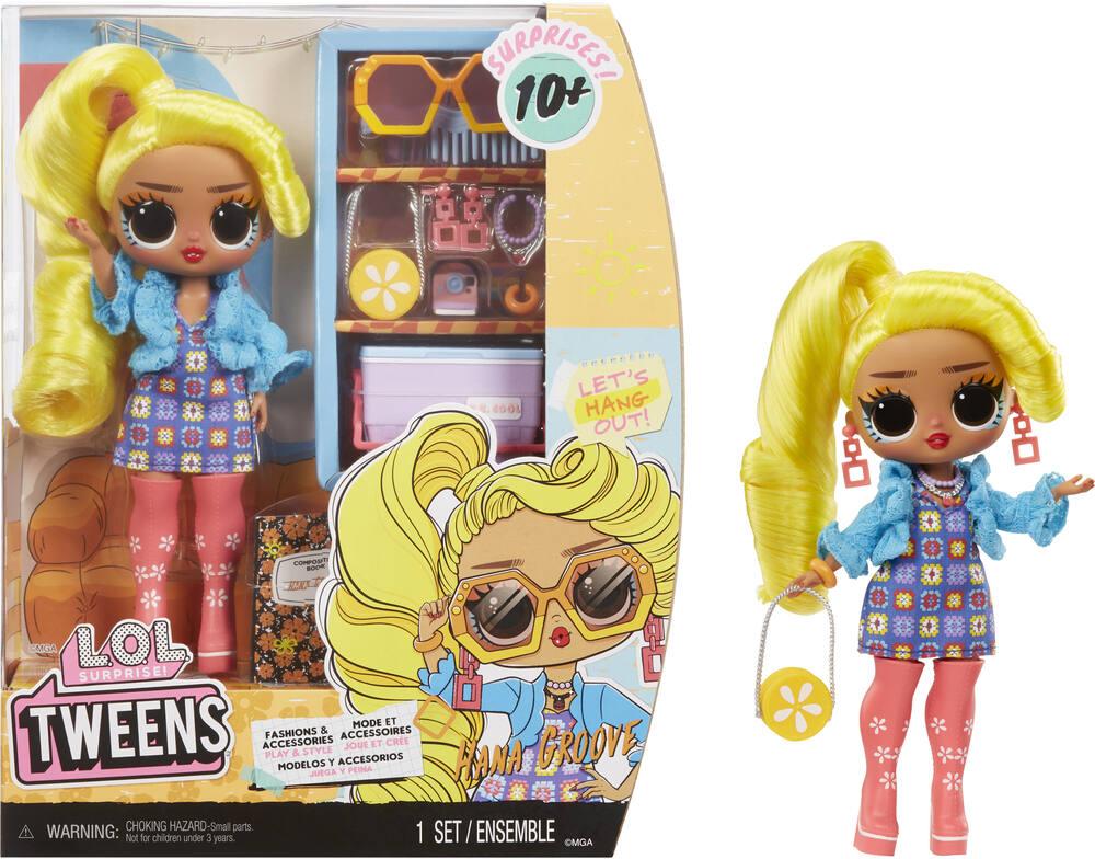 Lol surprise tweens poupee mannequin 17 cm hana groove poupees joueclub