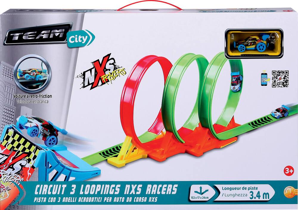 Circuit 3 loopings nxs racers vehicules garages jou club