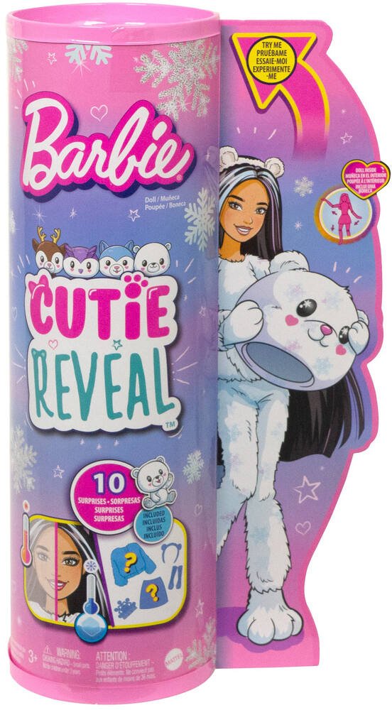 Barbie cutie reveal ours polaire, poupees