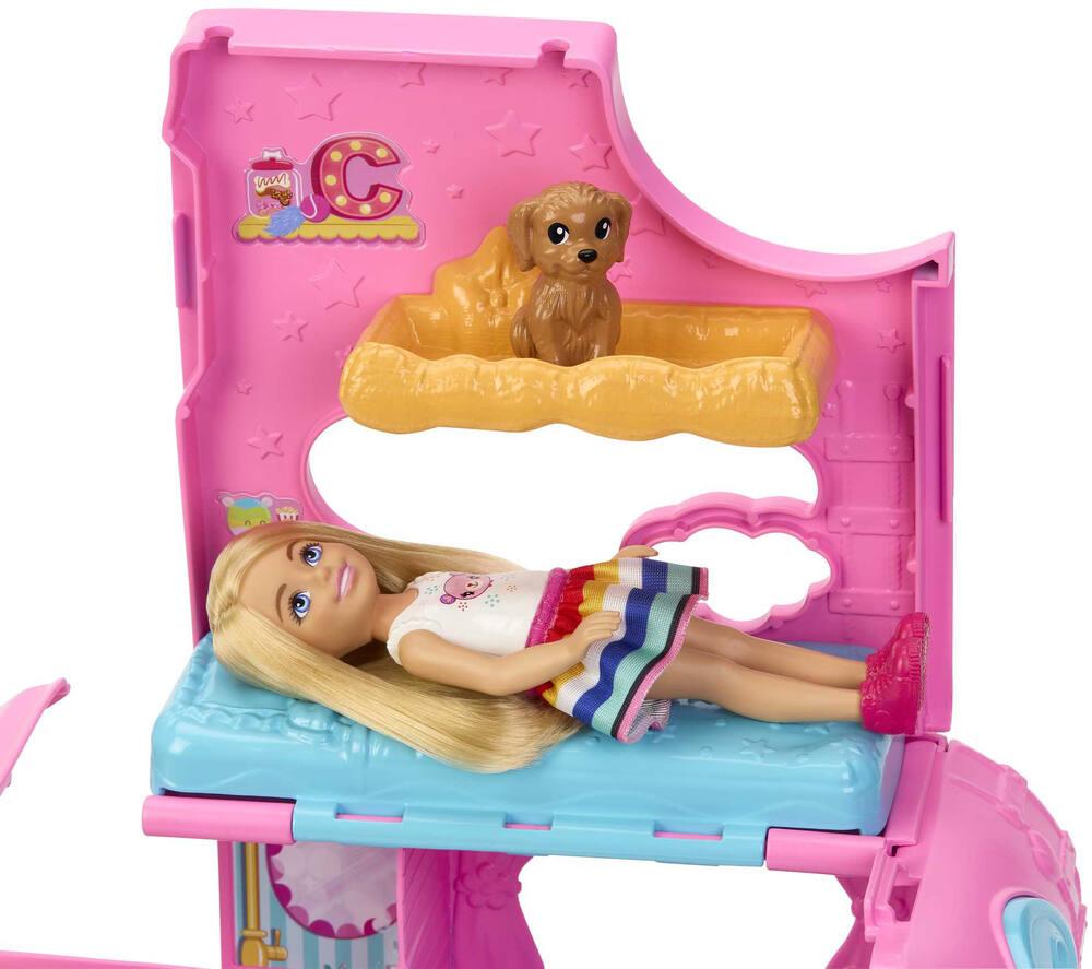 Barbie coffret barbie camping car de chelsea poupees joueclub