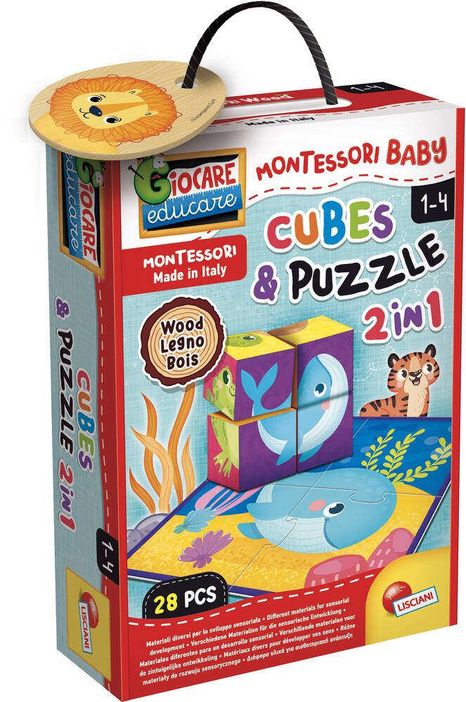 Puzzle en Bois Enfant, 8 Pièces Puzzle Bois, 3D Montessori Bebe
