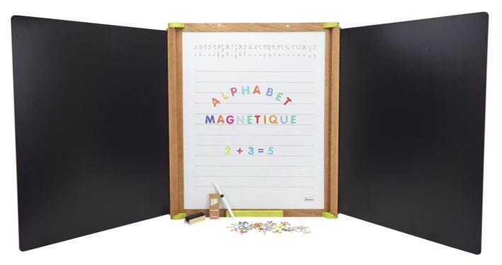 Grand Triptyque En Bois Magnetique Tableaux Enfants Bureaux