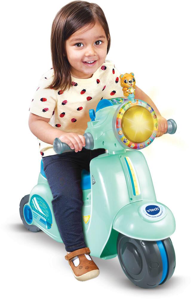 Vtech baby porteur scooter interactif 3 en 1 bleu jouets 1er age joueclub