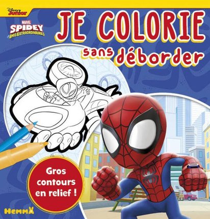 MARVEL SPIDEY ET SES AMIS EXTRAORDINAIRES - JE COLORIE SANS DEBORDER SPIDEY ET WEB-CRAWLER 41161807.jpg