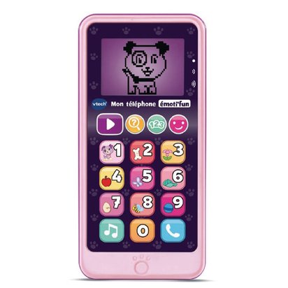 Vtech Baby Mon Telephone Emoti Fun Noir Blanc Jouets 1er Age Joueclub