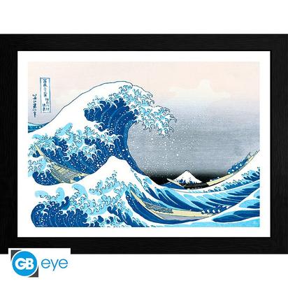 HOKUSAI - TIRAGE ENCADRE "GRANDE VAGUE" (30X40) X2 41281577.jpg