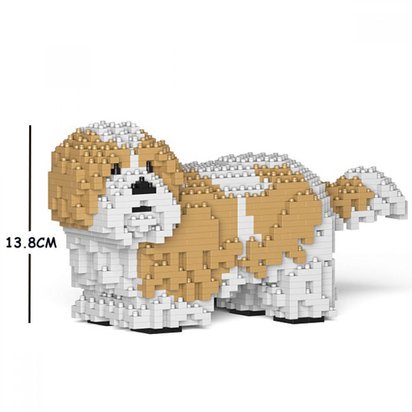 JEKCA BLOCS DE CONSTRUCTION -CHIEN SHIH TZU TACHES BEIGES 41053103.jpg