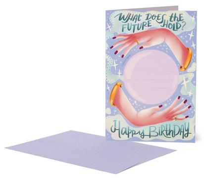 SCRATCH REVEAL GREETING CARD - SCRATCH OFF CARD - HAPPY BIRTH - CRYSTAL BALL 41206467.jpg