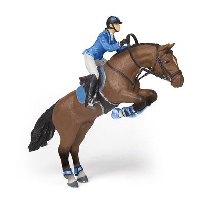 FIGURINE CHEVAL DE SAUT D'OBSTACLE ET SA CAVALIERE 16020501.jpg