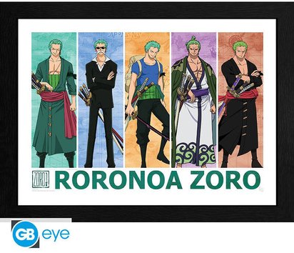 ONE PIECE TIRAGE ENCADRE ZORO LE CHASSEUR DE PIRATES 41155138.jpg