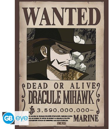 ONE PIECE POSTER CHIBI 52X38 WANTED MIHAWK WANO 41155170.jpg