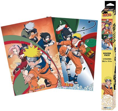 NARUTO - SET 2 POSTERS CHIBI 52X38 - EQUIPE 7 41056658.jpg
