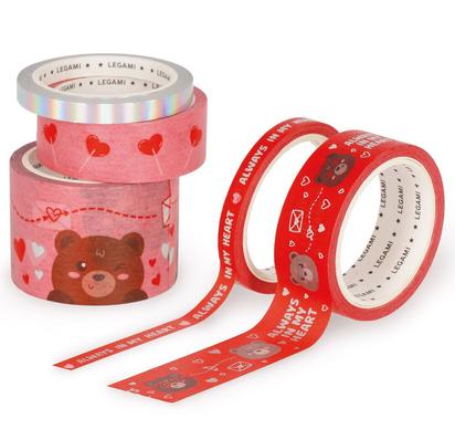 SET OF 5 PAPER STICKY TAPES - TAPE BY TAPE - TEDDY BEAR 41287267.jpg