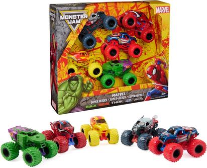 1:64 MONSTER JAM PACK DE 5 VEHICULES MARVEL DIE-CAST 41340505.jpg