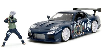 1/24 MAZDA RX-7 W/KAKASHI FIGURE GLOSSY BLUE HOLLYWOOD RIDES 1993 41261689.jpg