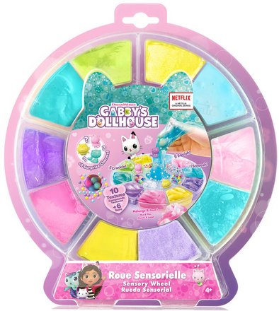 Canal Toys Gabby - Roue De Textures Sensorielles ASMR - Jeu Tactile Pour Enfants 3 Ans Et + - 3 Figurines Incluses