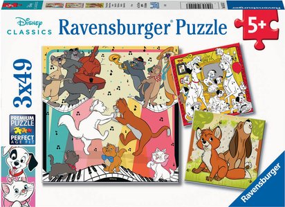Puzzle 3 x 49 pièces : notre héros sam le pompier - Ravensburger - Rue des  Puzzles