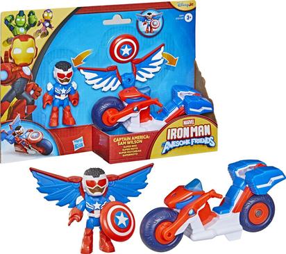 IRON MAN AND HIS AWESOME FRIENDS - FIGURINE ET VEHICULE - CAPTAIN AMERICA 41227632.jpg